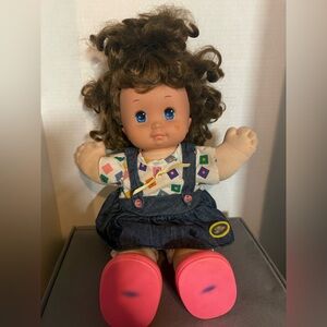 Vintage Magic Nursery Toddler 1989 with original outfit Brown Hair/Blue Eyes